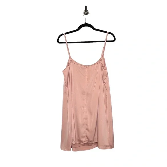 Lulus Sweet Celebrations in Light Blush Satin Sleeveless Mini Dress Size XL - Picture 5 of 6